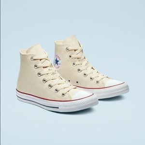 Converse High Tops in Natural Ivory